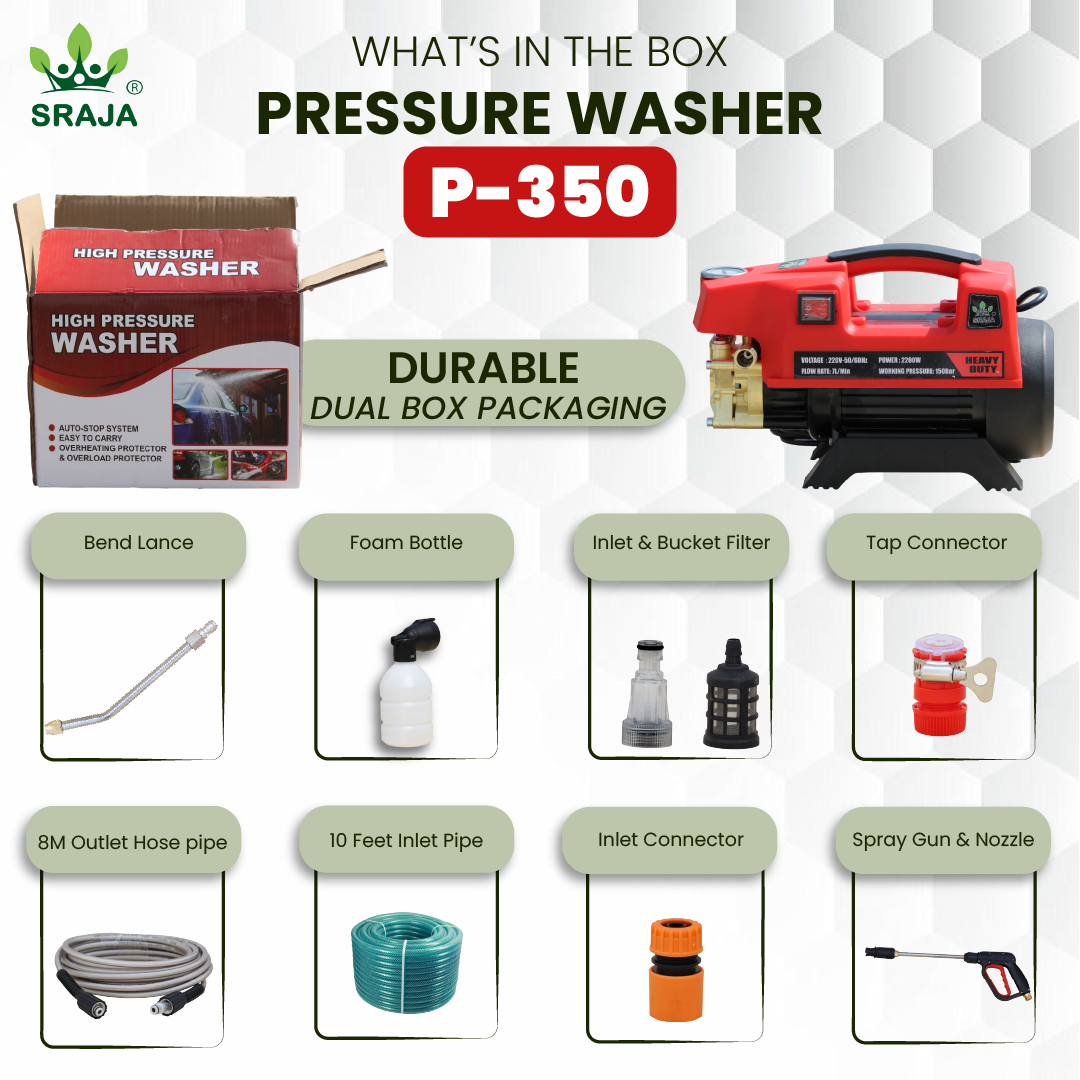 Sraja High Pressure Washer (PW-350)