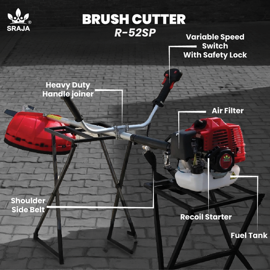 Sraja 52cc Side Pack Brush Cutter 2-Stroke