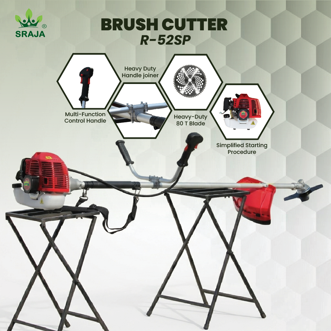 Sraja 52cc Side Pack Brush Cutter 2-Stroke