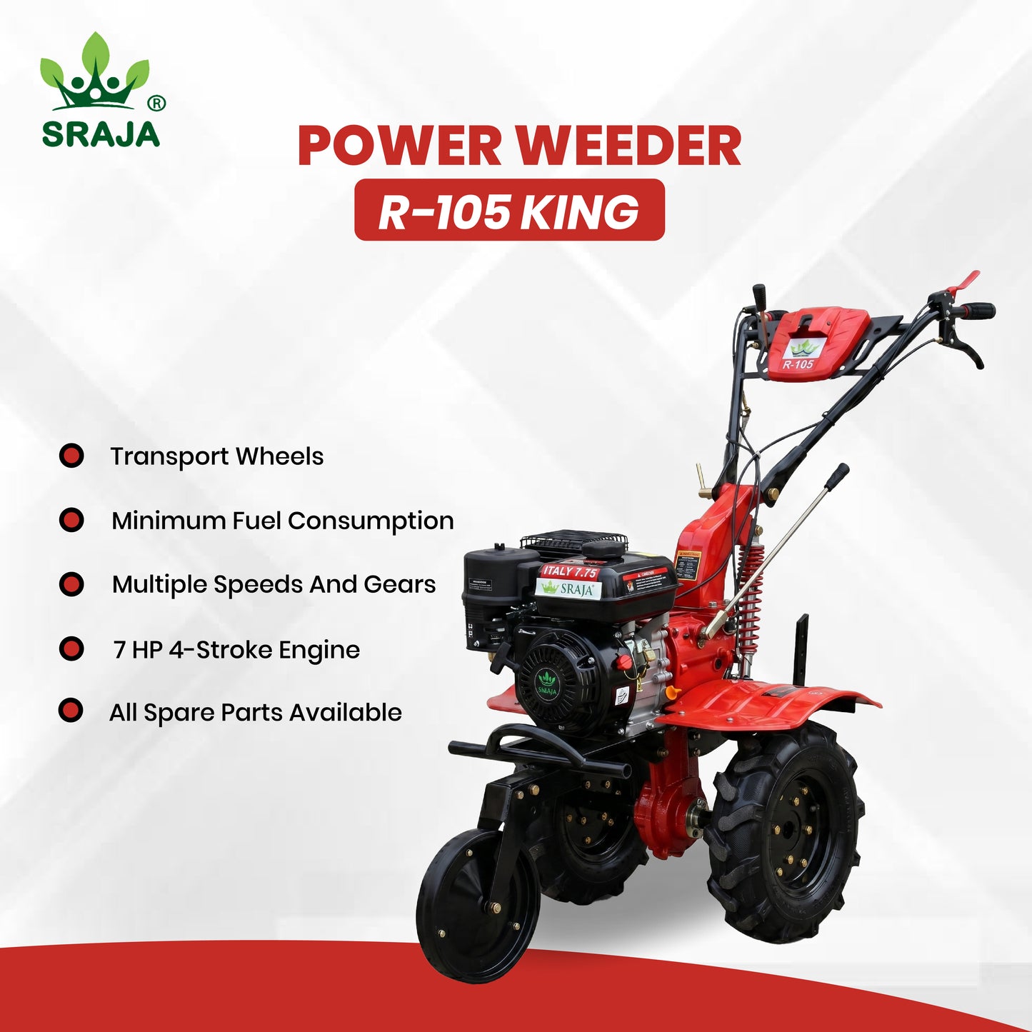 Sraja R-105 King 7HP Power Weeder