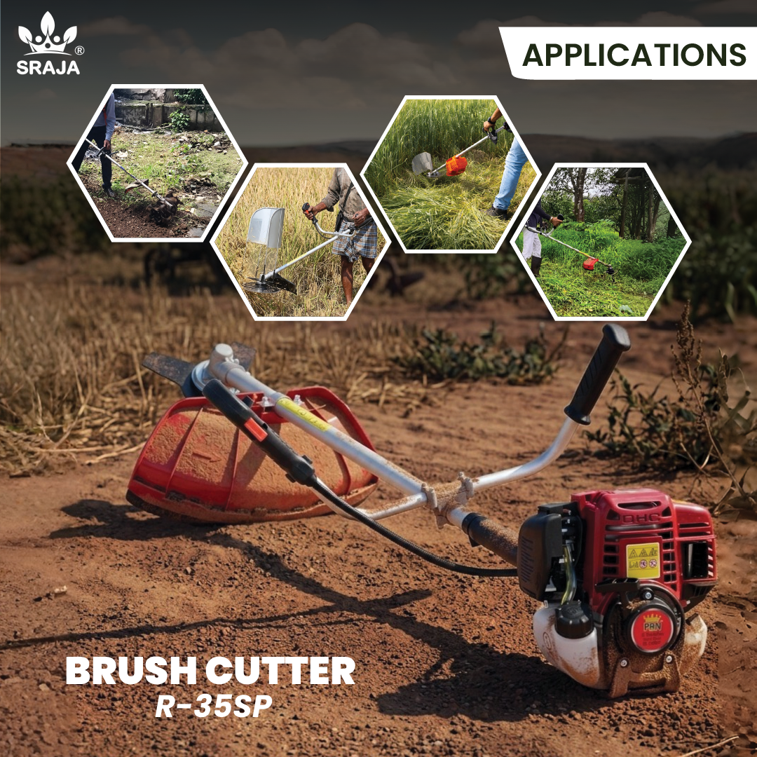 Sraja 35cc Side Pack Brush Cutter 2-Stroke