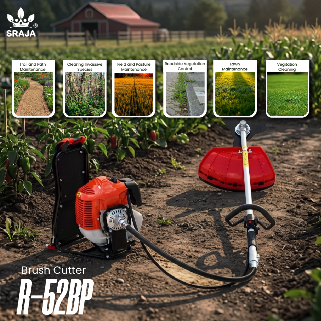 Sraja 52cc back Pack Brush Cutter 4-Stroke